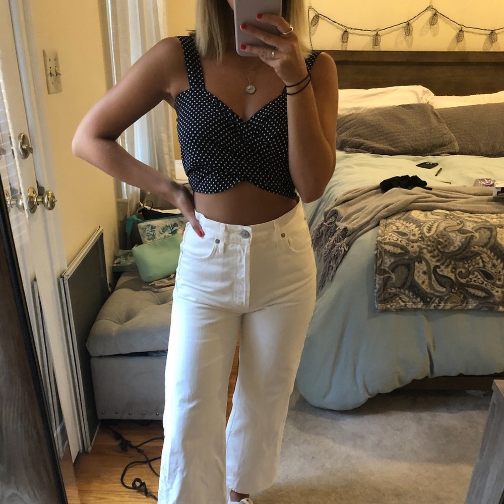 Alexis scarf tie top